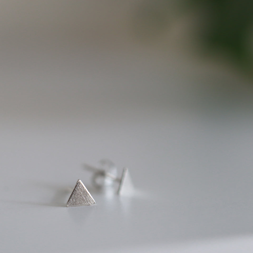 TRIANGLE Handmade Silver Earrings