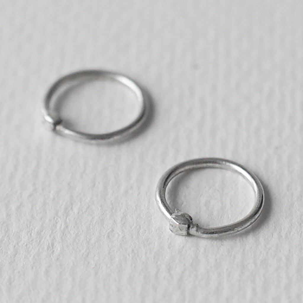 A HILL Handmade Silver Earrings