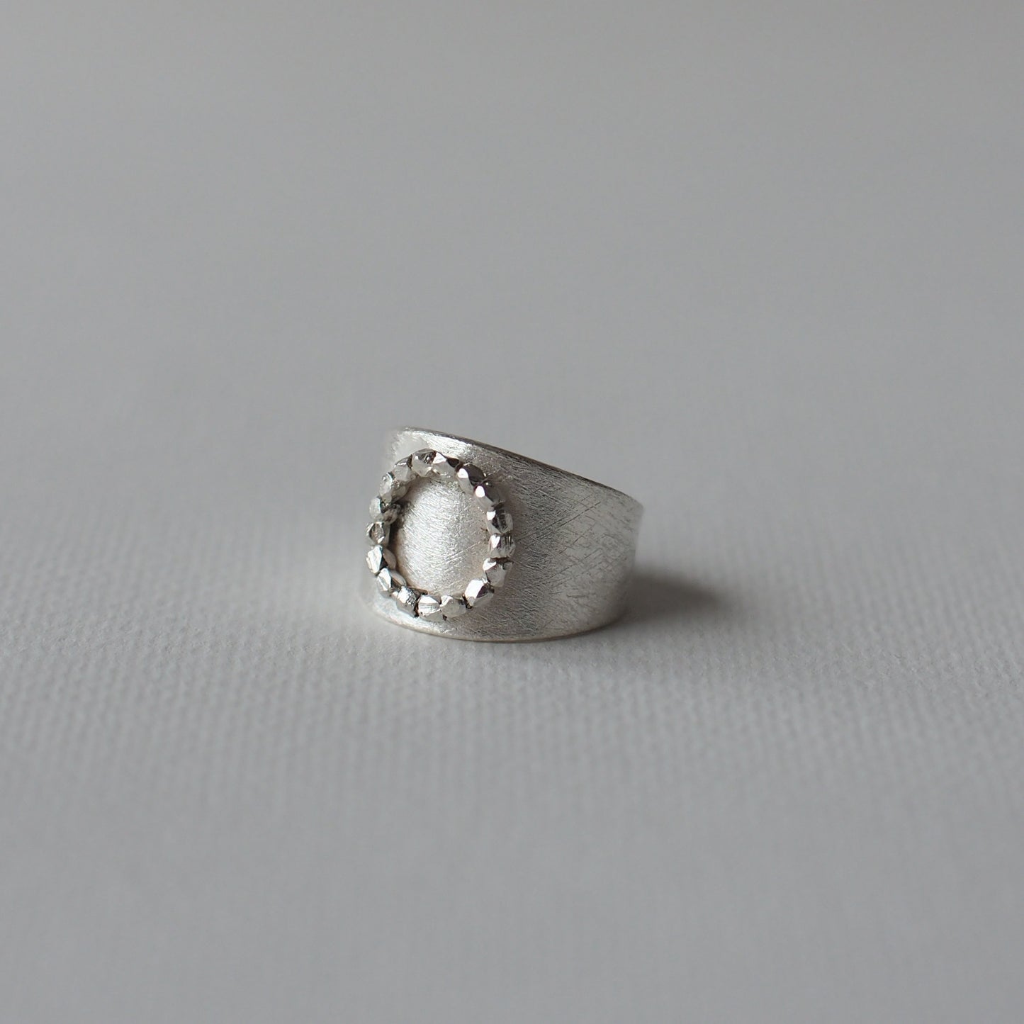 FLORAL CROWN Handmade Silver Ring