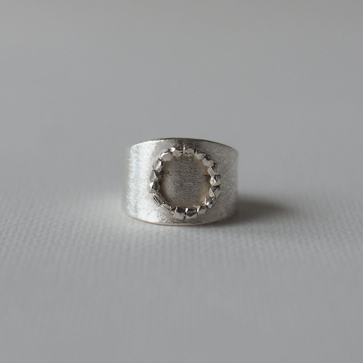 FLORAL CROWN Handmade Silver Ring
