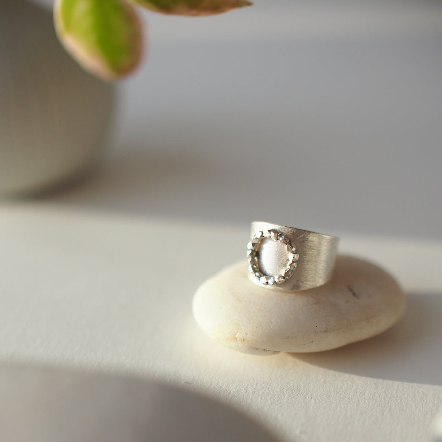 FLORAL CROWN Handmade Silver Ring
