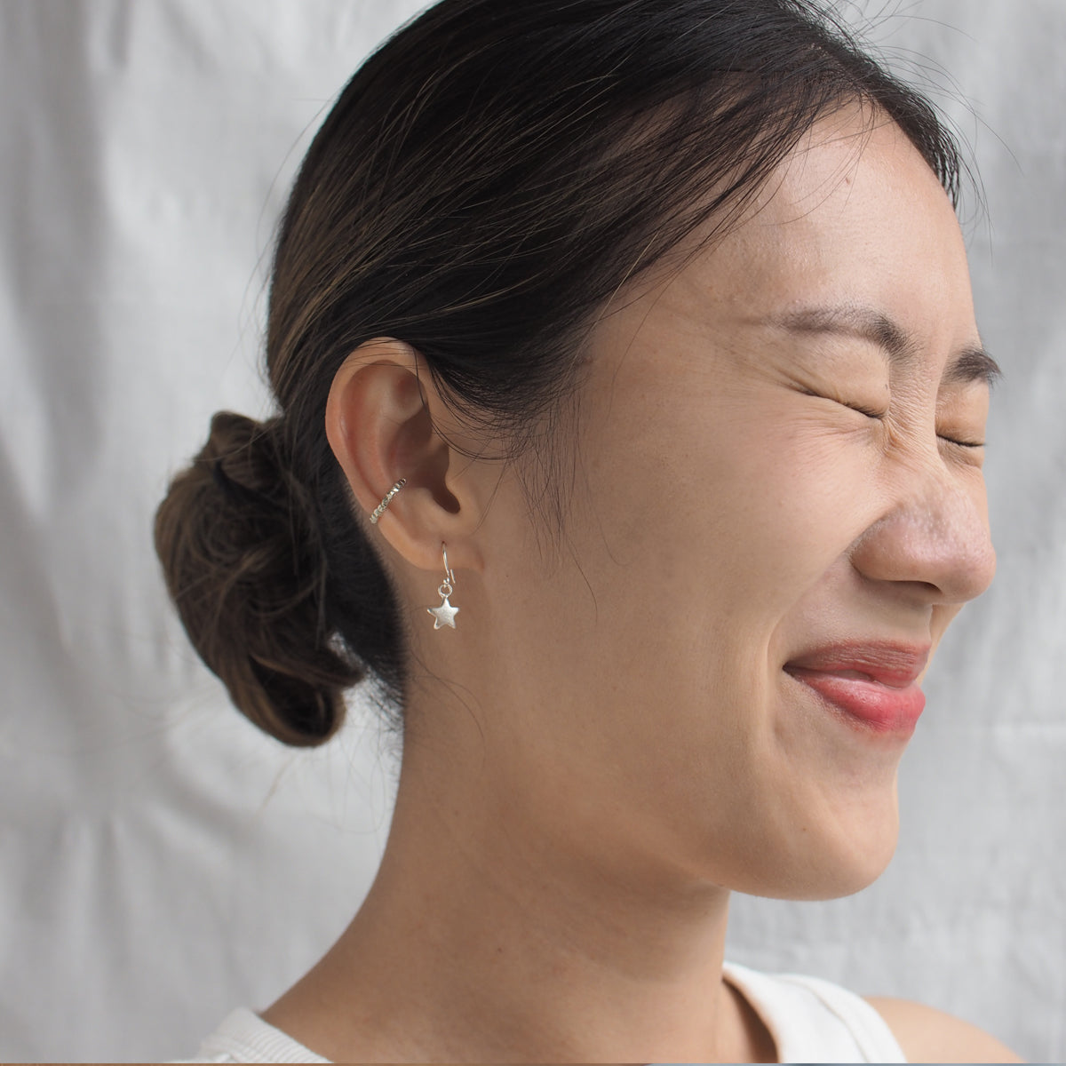 HILLS (L) Handmade Silver Ear Cuff