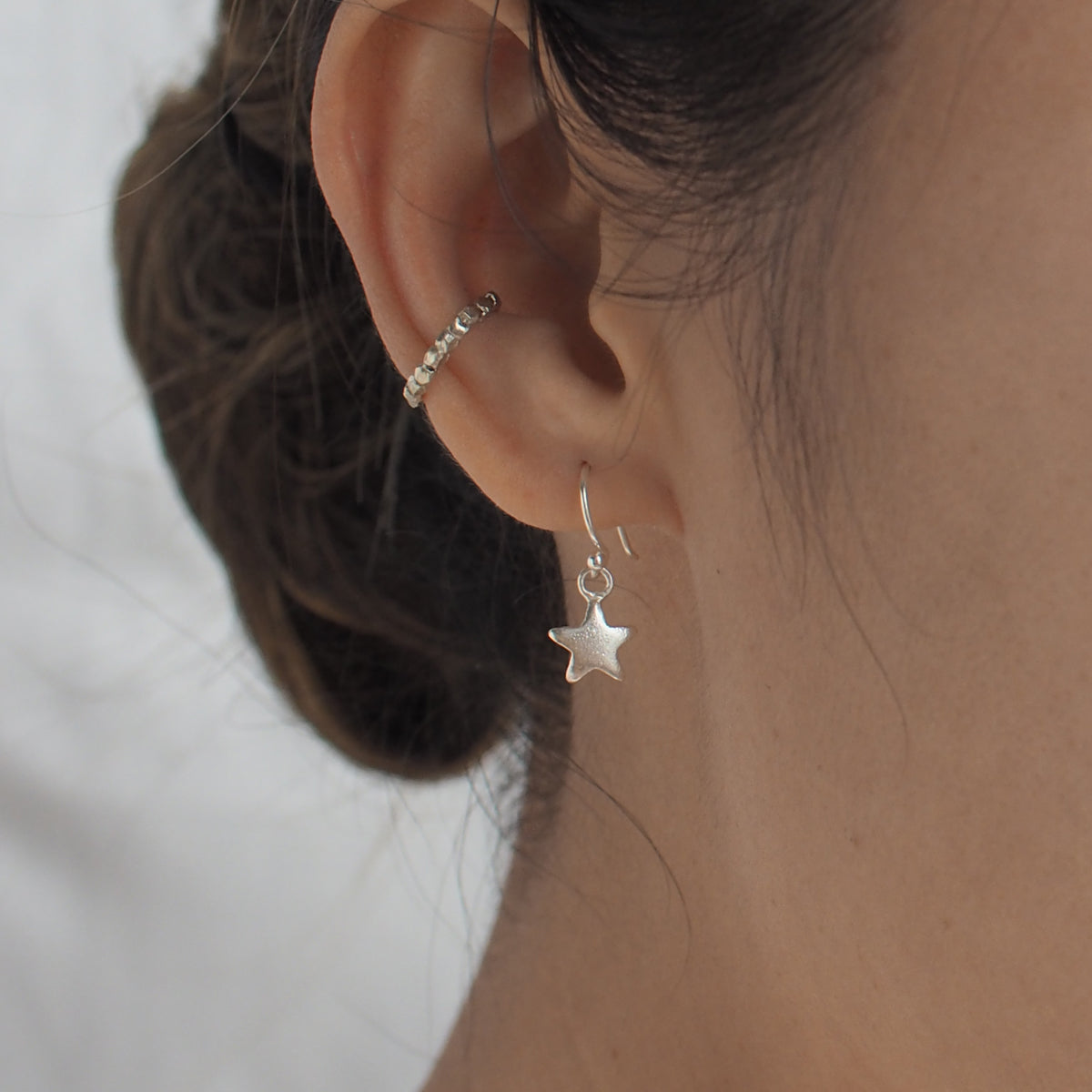 HILLS (L) Handmade Silver Ear Cuff