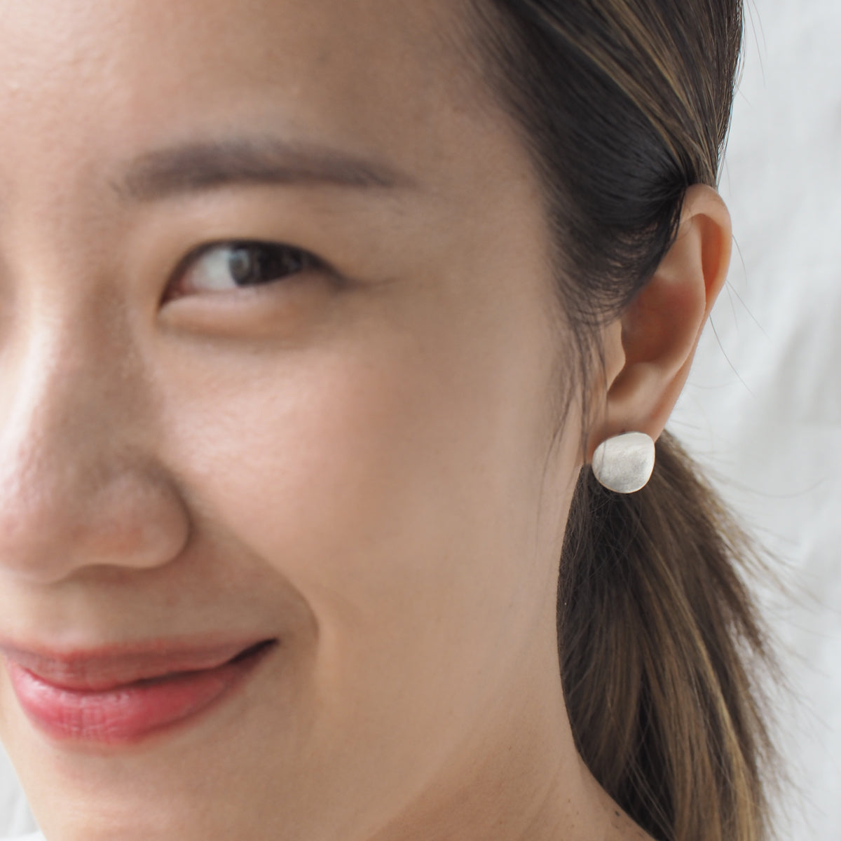 LOTUS LEAF Handmade Silver Earrings