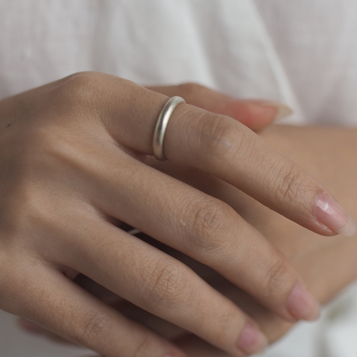 OLIVE (M) Handmade Silver Ring