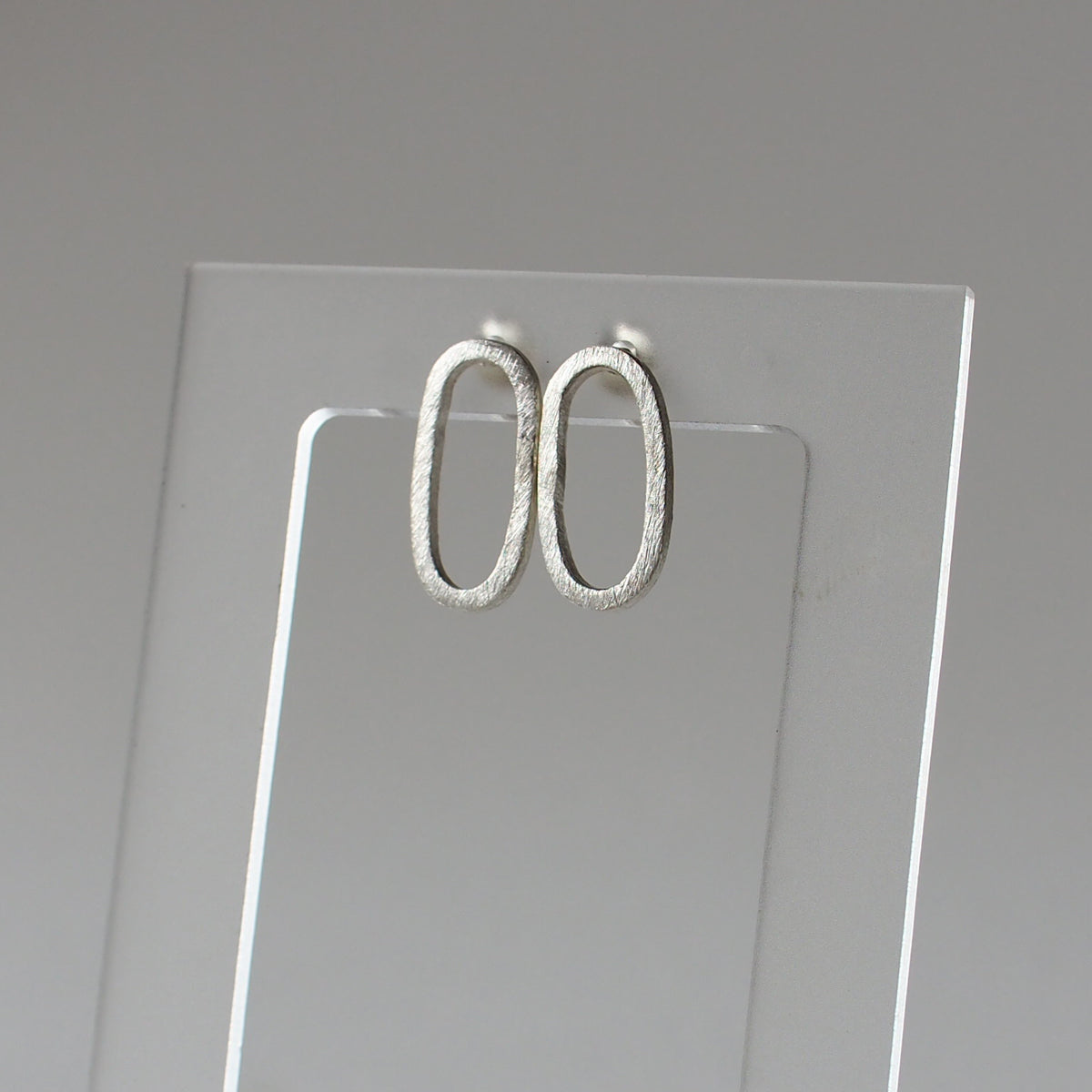 OVAL Handmade Silver Earrings