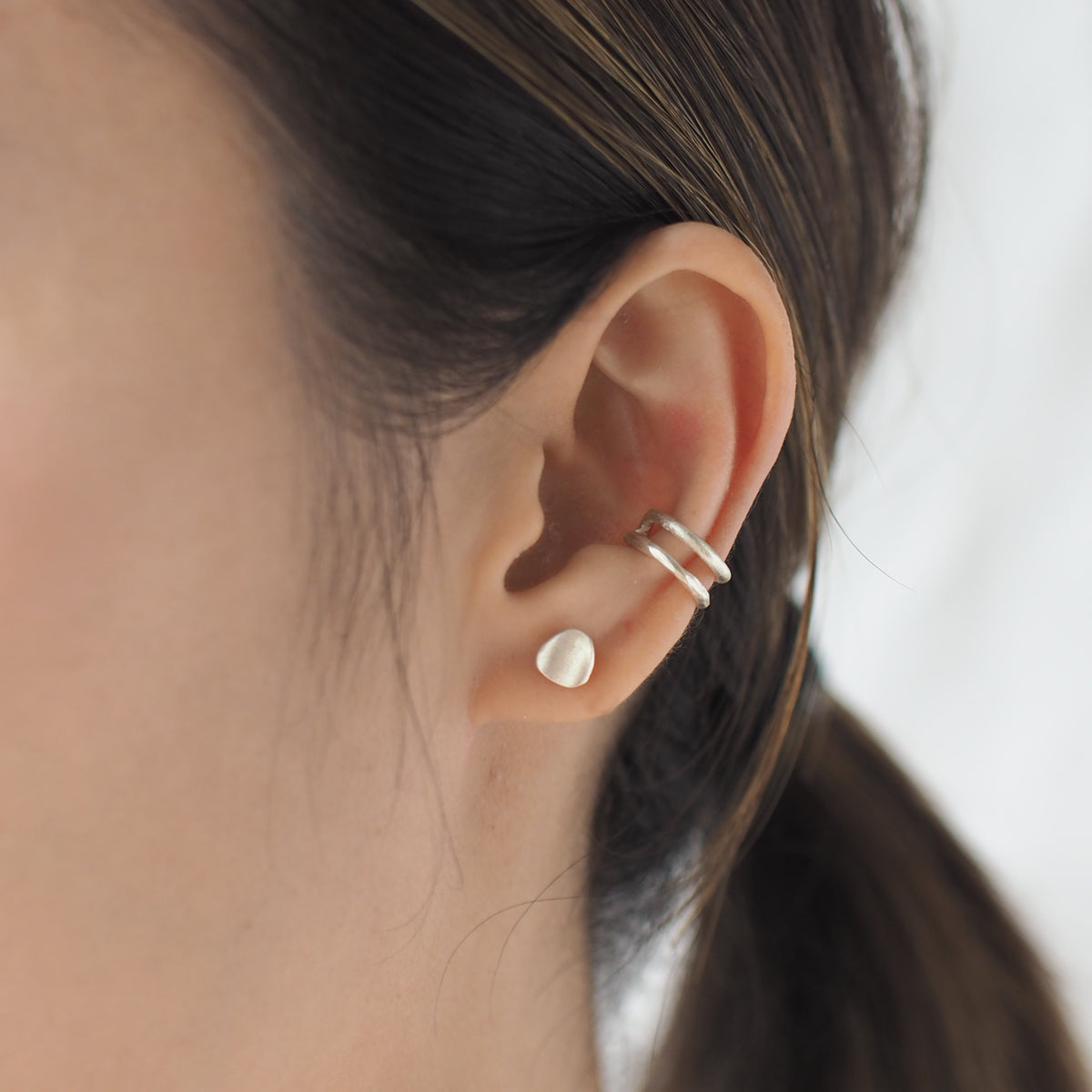 SEASIDE (L) Handmade Silver Ear Cuff