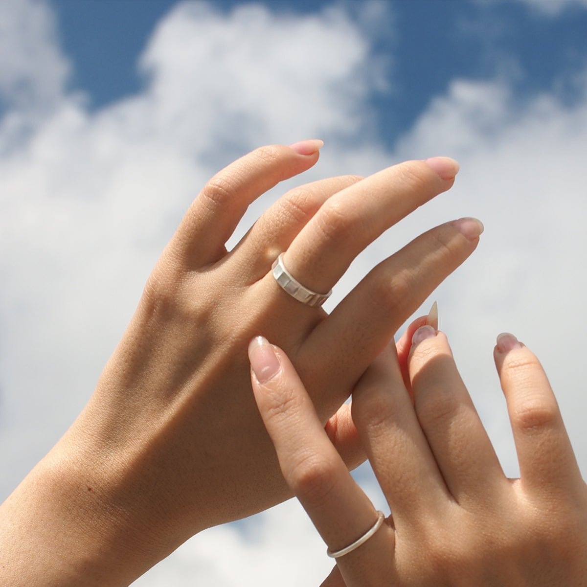 SHINY LAKE Handmade Silver Ring