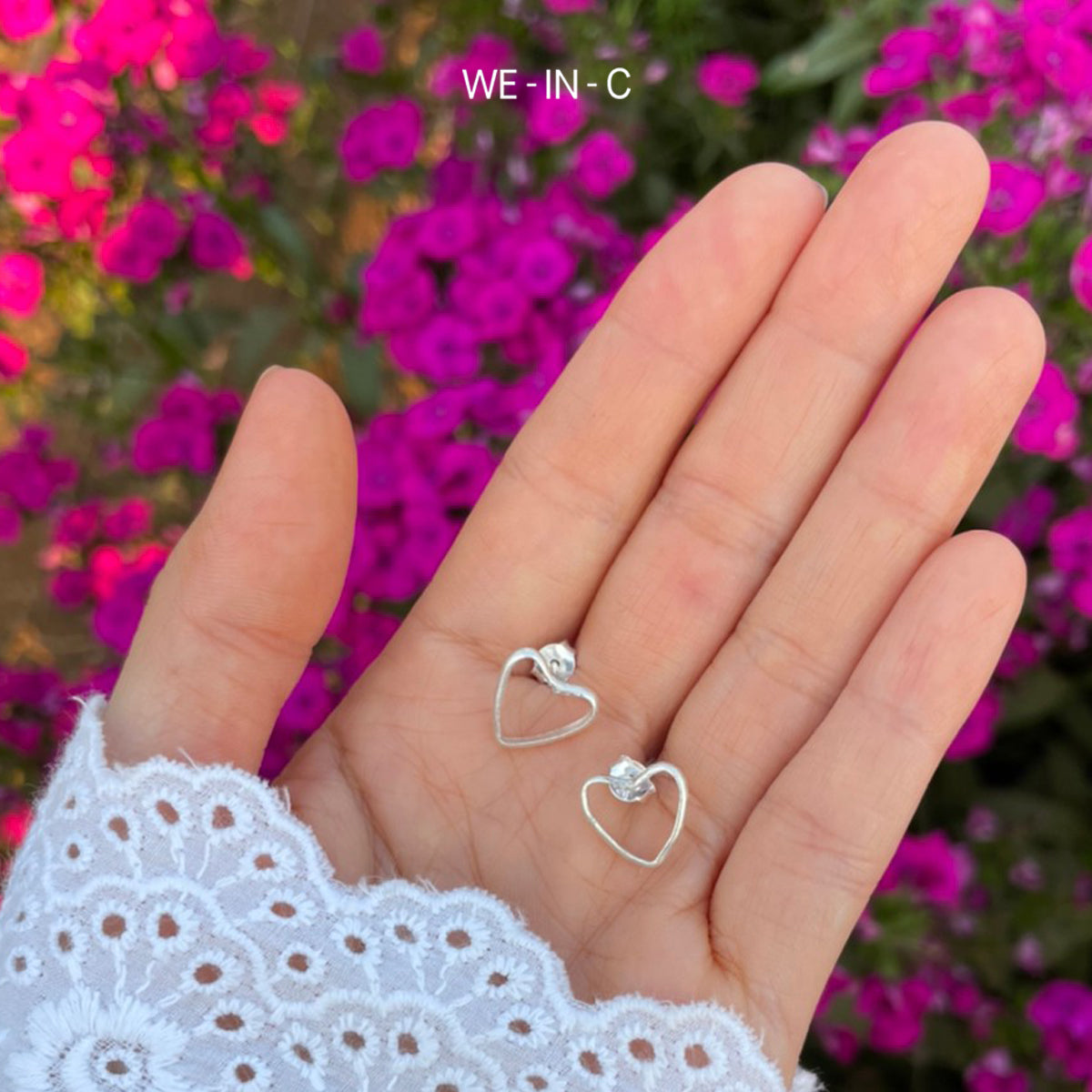 HEART Handmade Silver Earrings