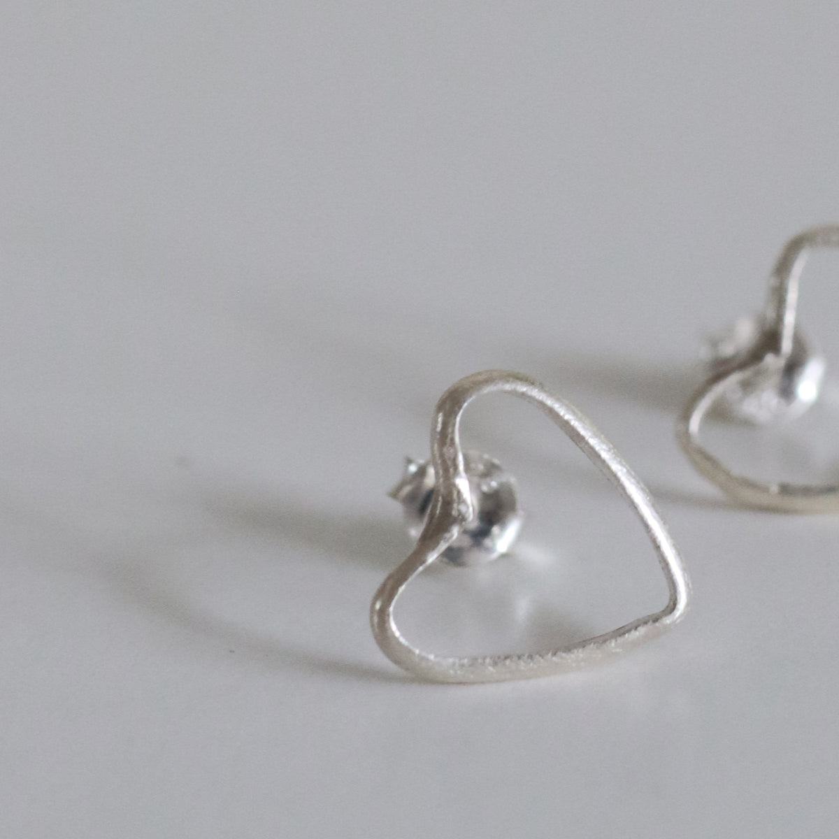 HEART Handmade Silver Earrings