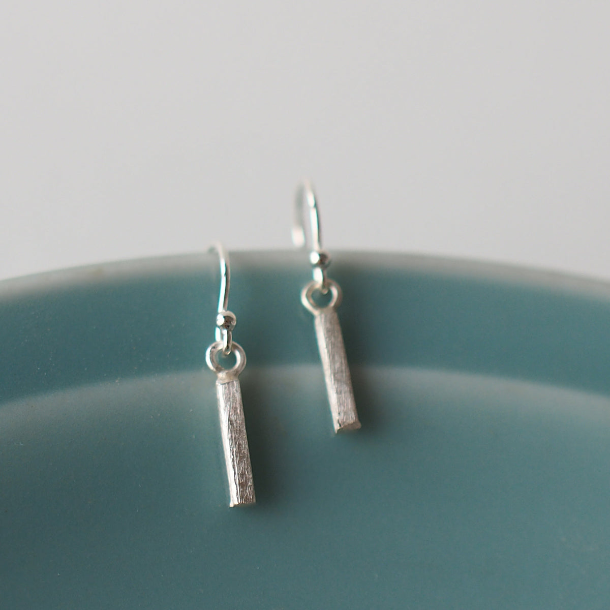 BAR Handmade Silver Hook Earrings