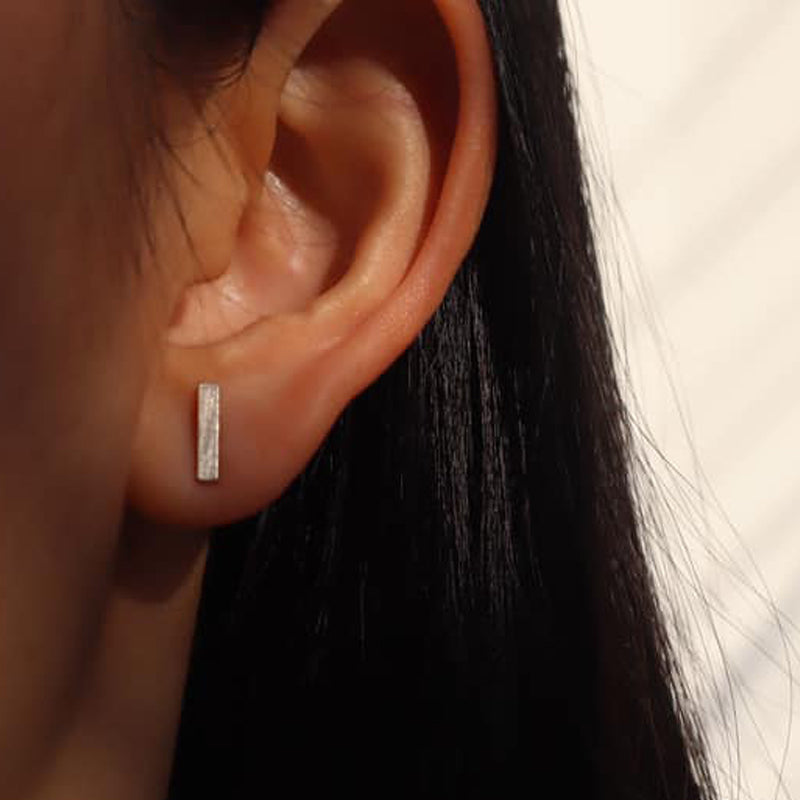 TINY BAR Handmade Silver Earrings