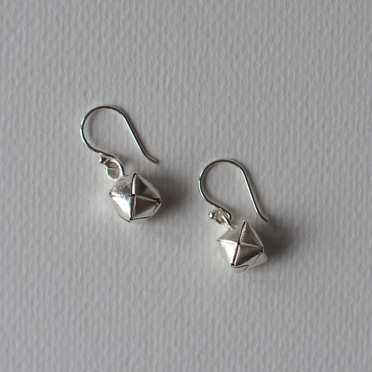BASKET Handmade Silver Hook Earrings
