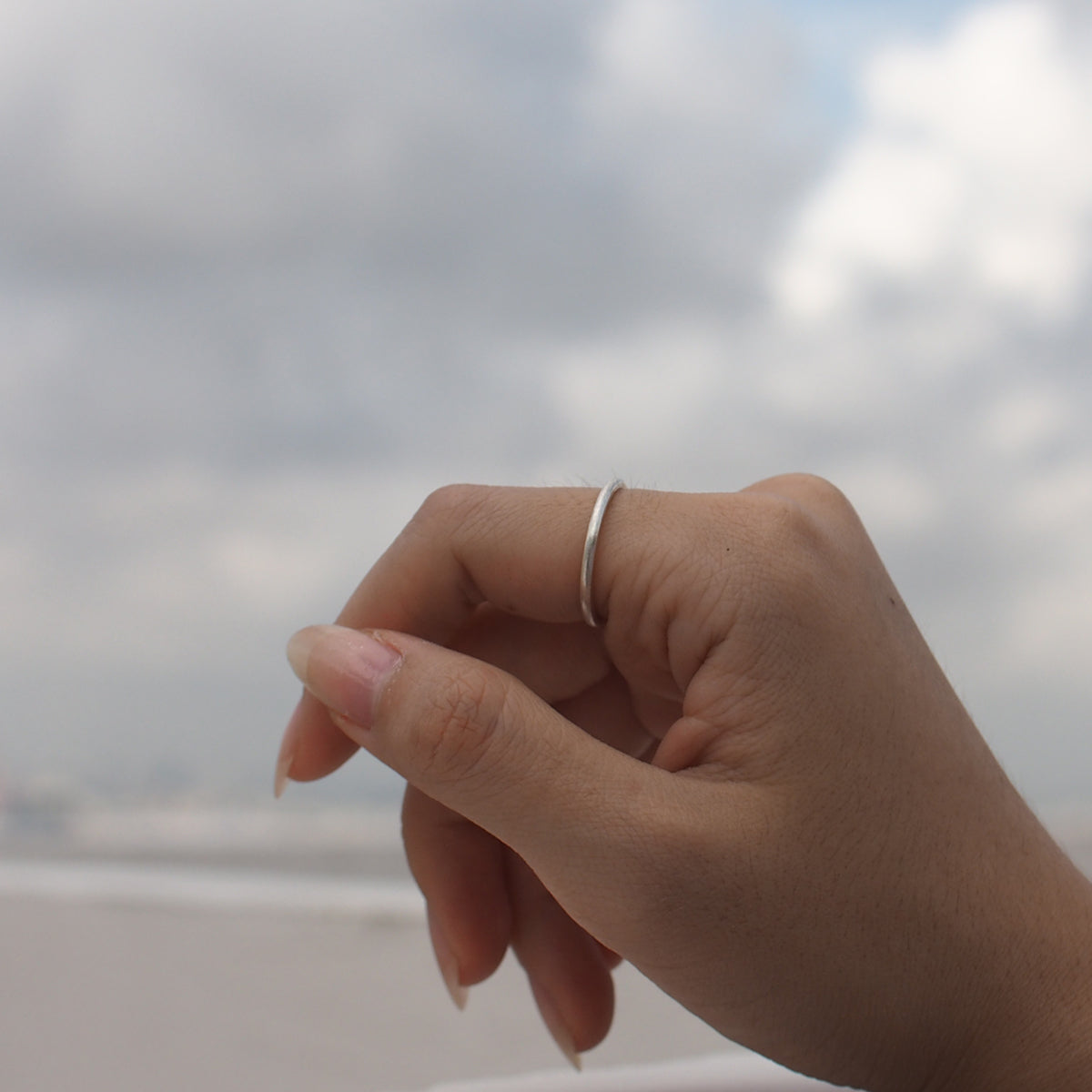 CALM SKY Handmade Silver Ring
