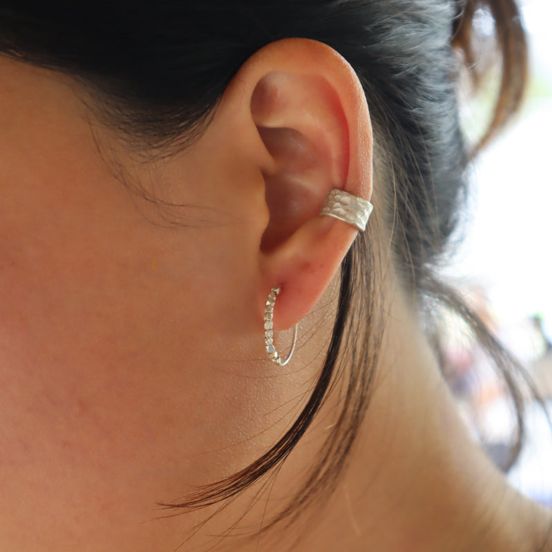 CORAL (L2) Handmade Silver Ear Cuff
