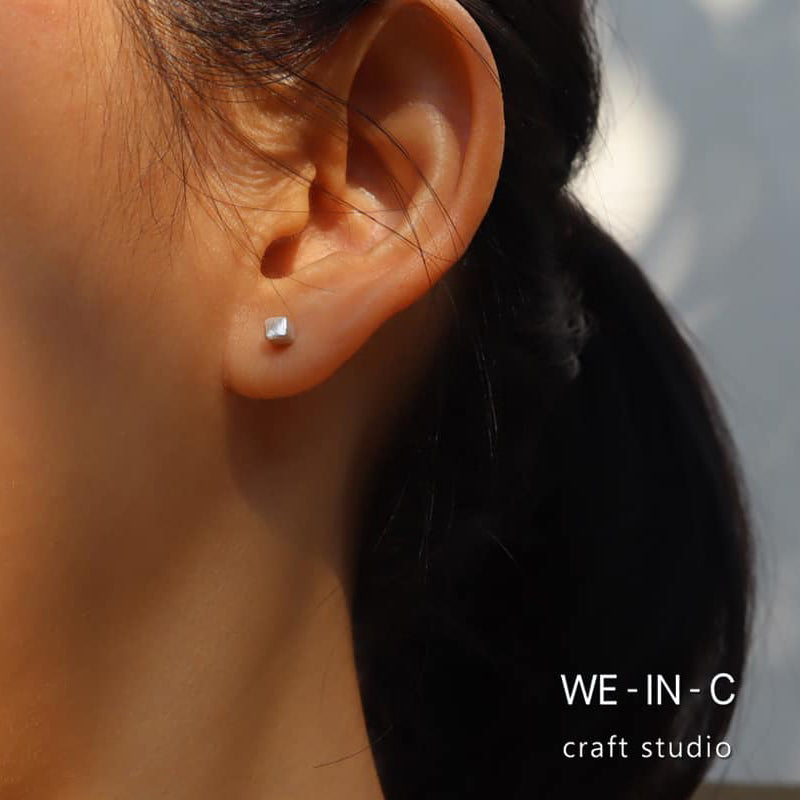 CUBE Handmade Silver Earrings