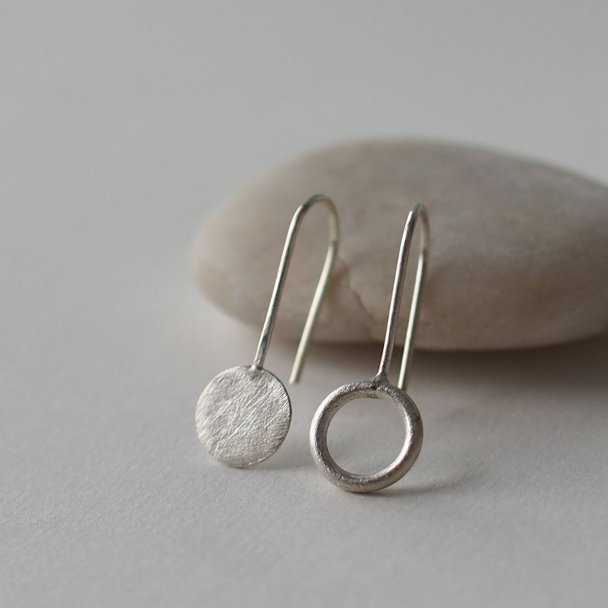 DAWN Handmade Silver Hook Earrings