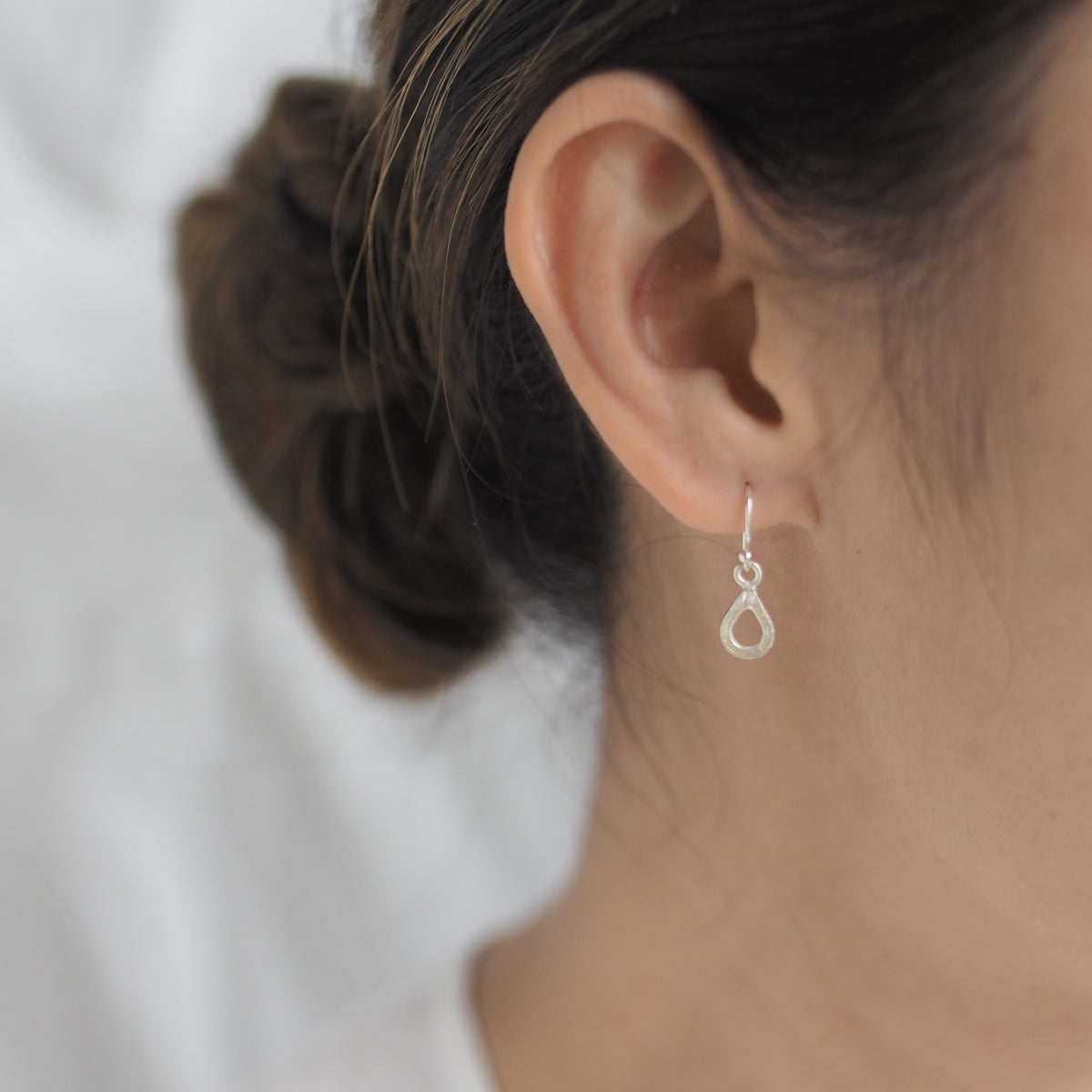 DROP Handmade Silver Hook Earrings