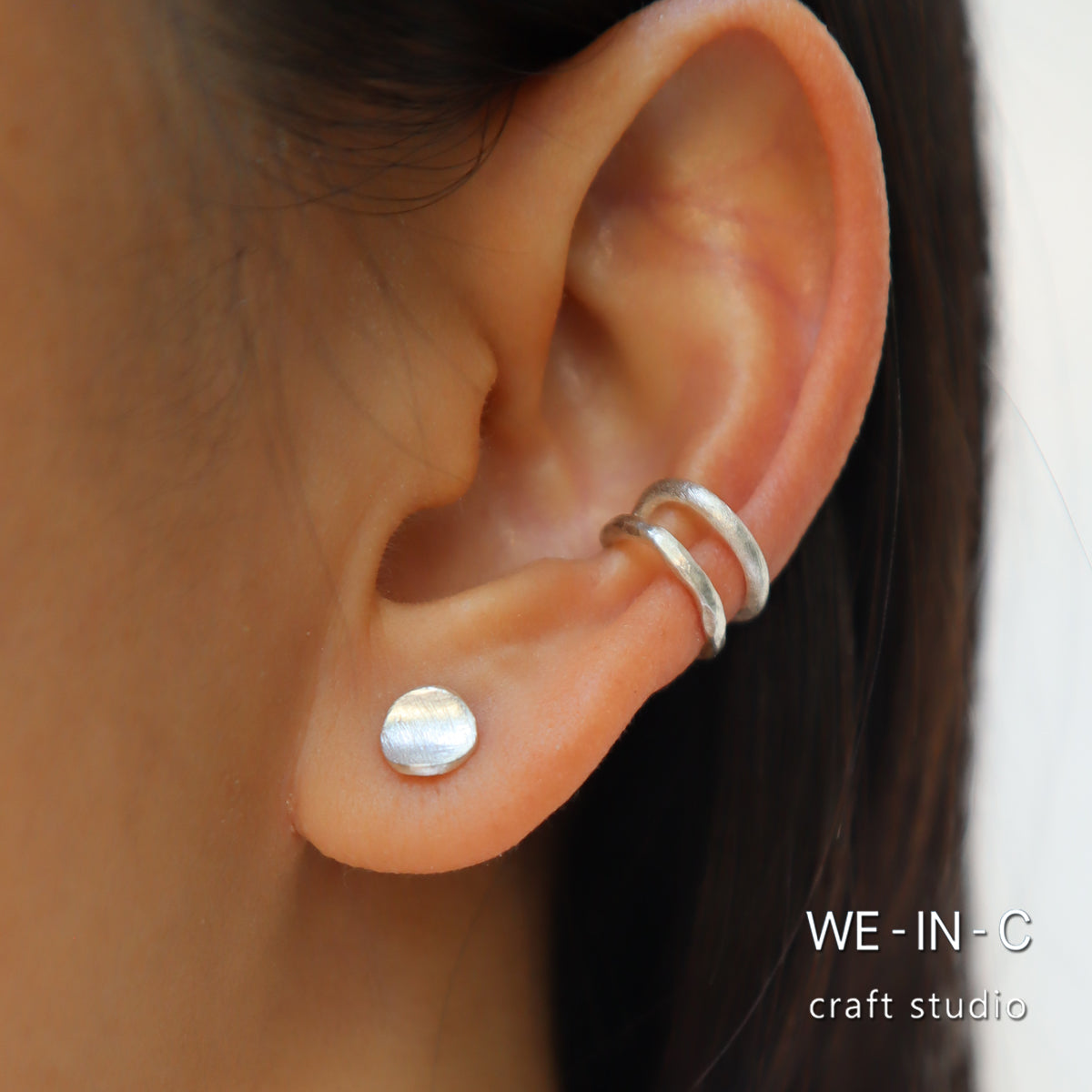 SEASIDE (L) Handmade Silver Ear Cuff