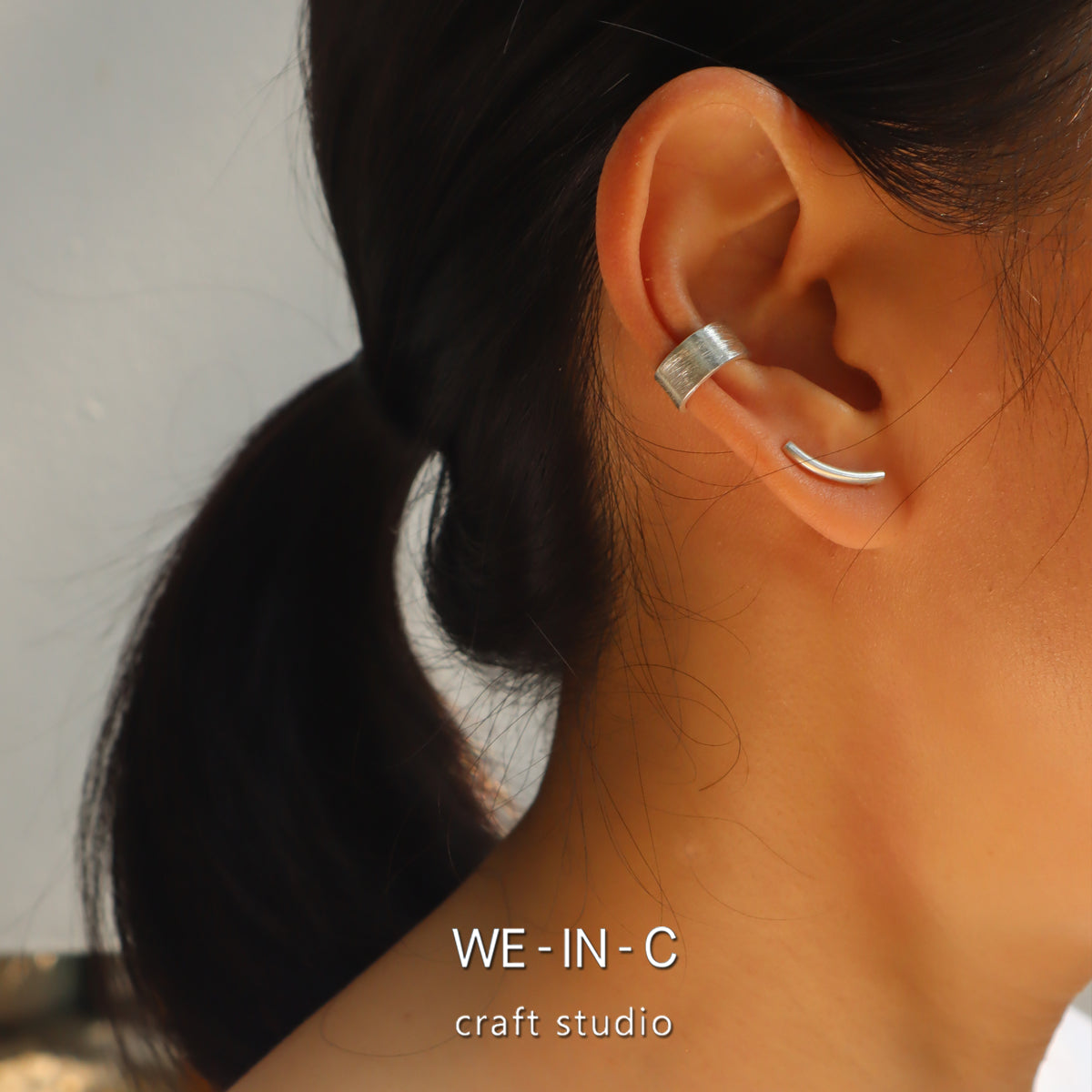 LAKE (L2)Handmade Silver Ear Cuff