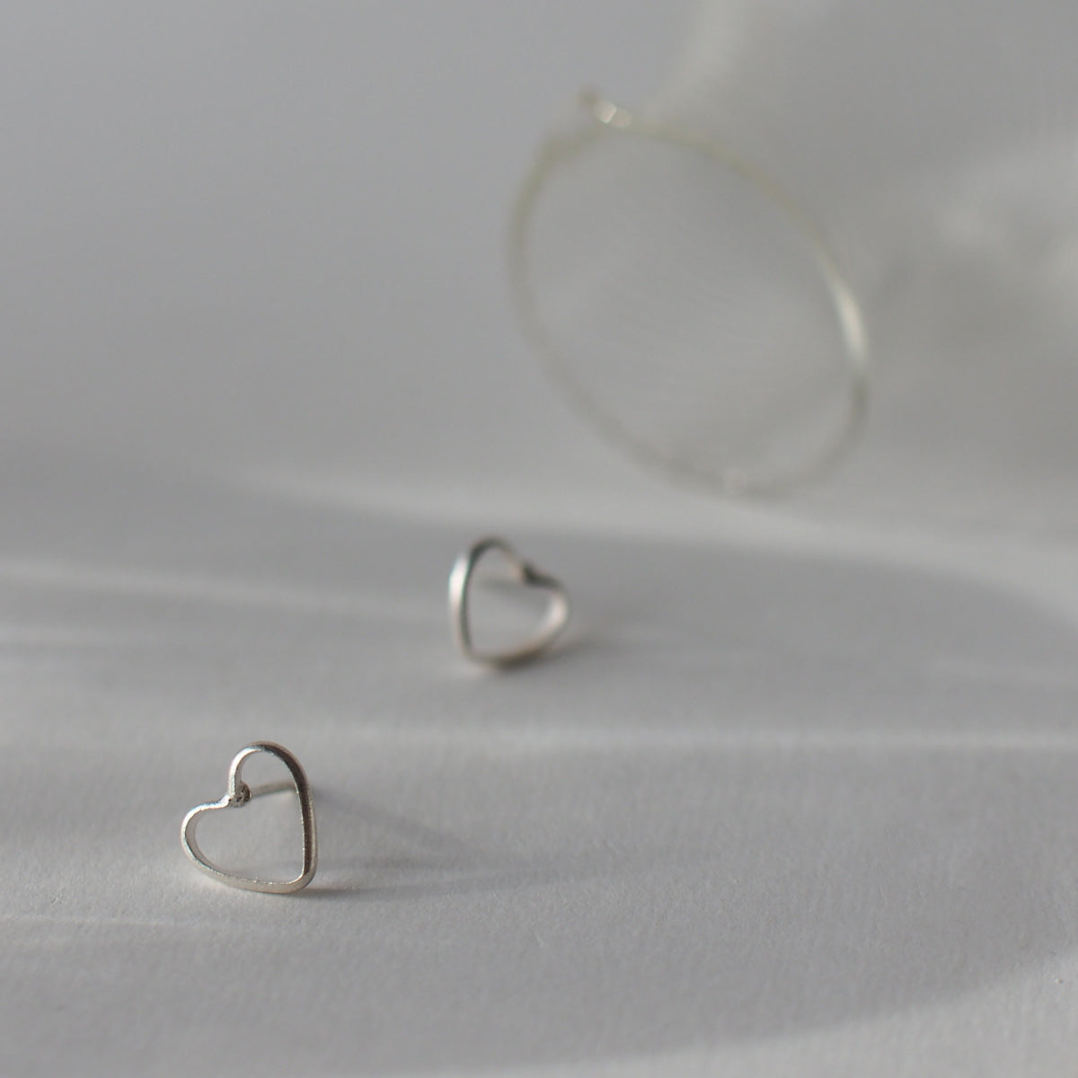 HEART Handmade Silver Earrings