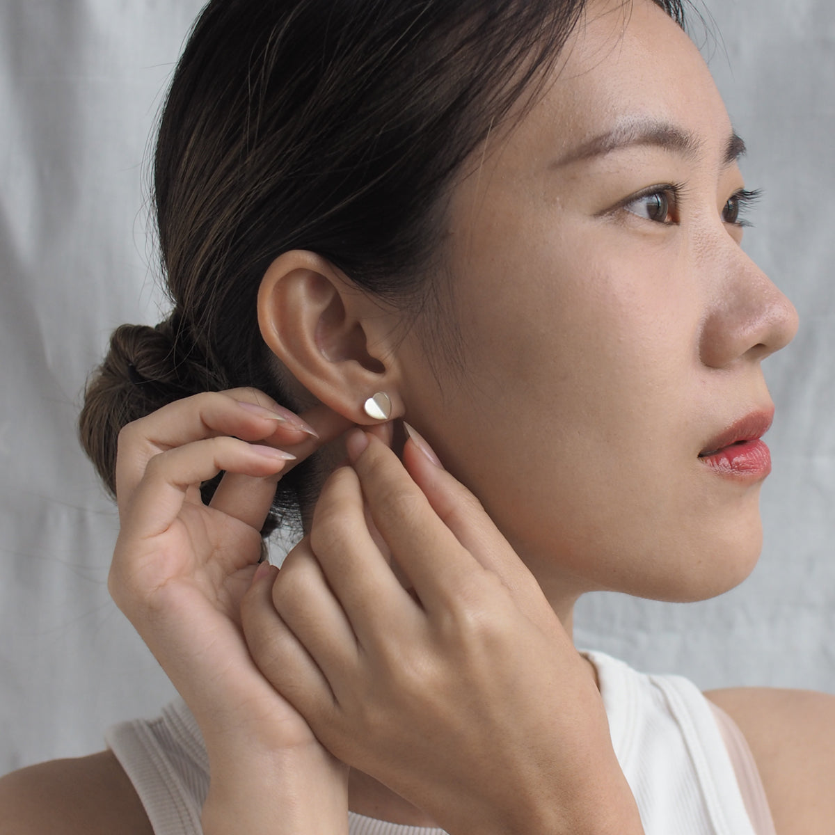 HEART LEAF Handmade Silver Earrings