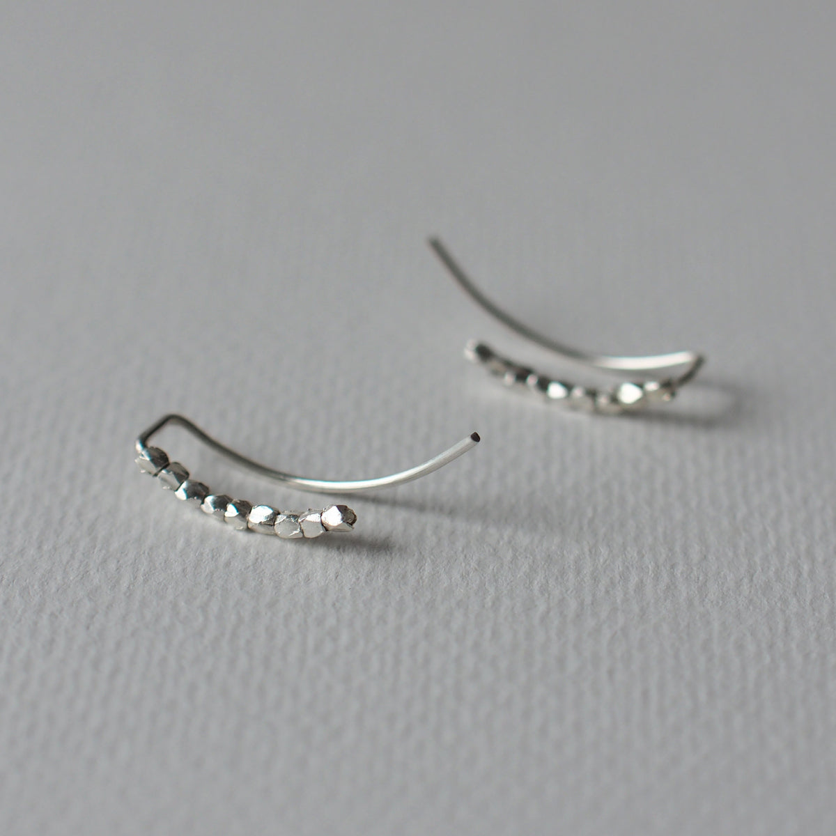 HILLS (M) Handmade Silver Climber Earrings