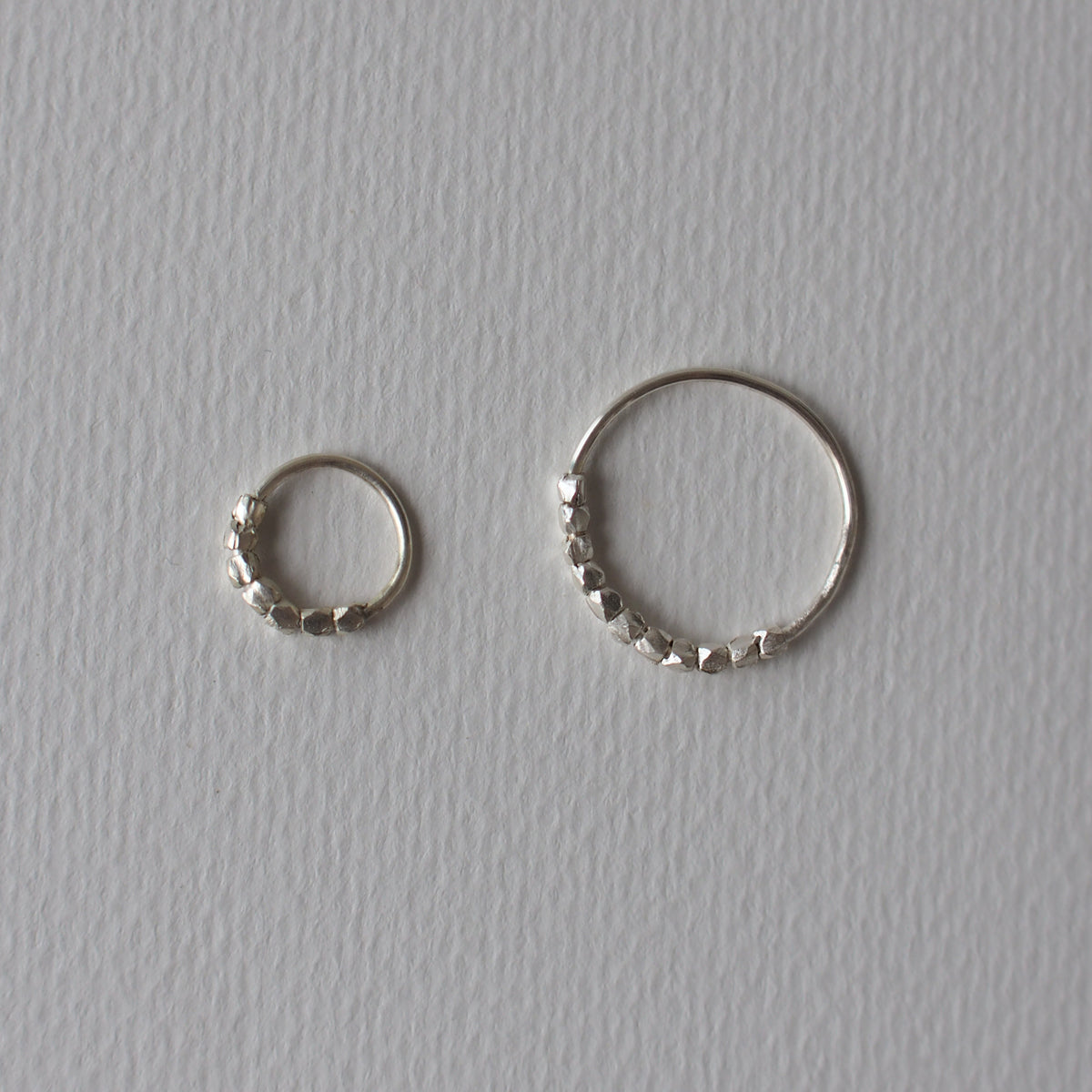 HILLS in Hoop Handmade Silver Earrings