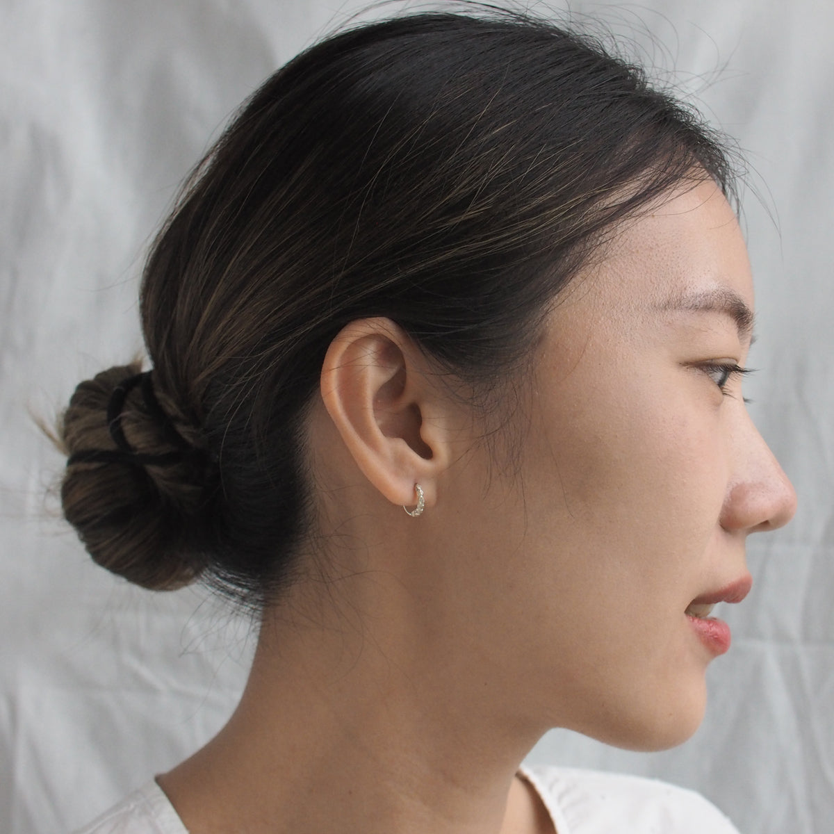 HILLS in Hoop Handmade Silver Earrings