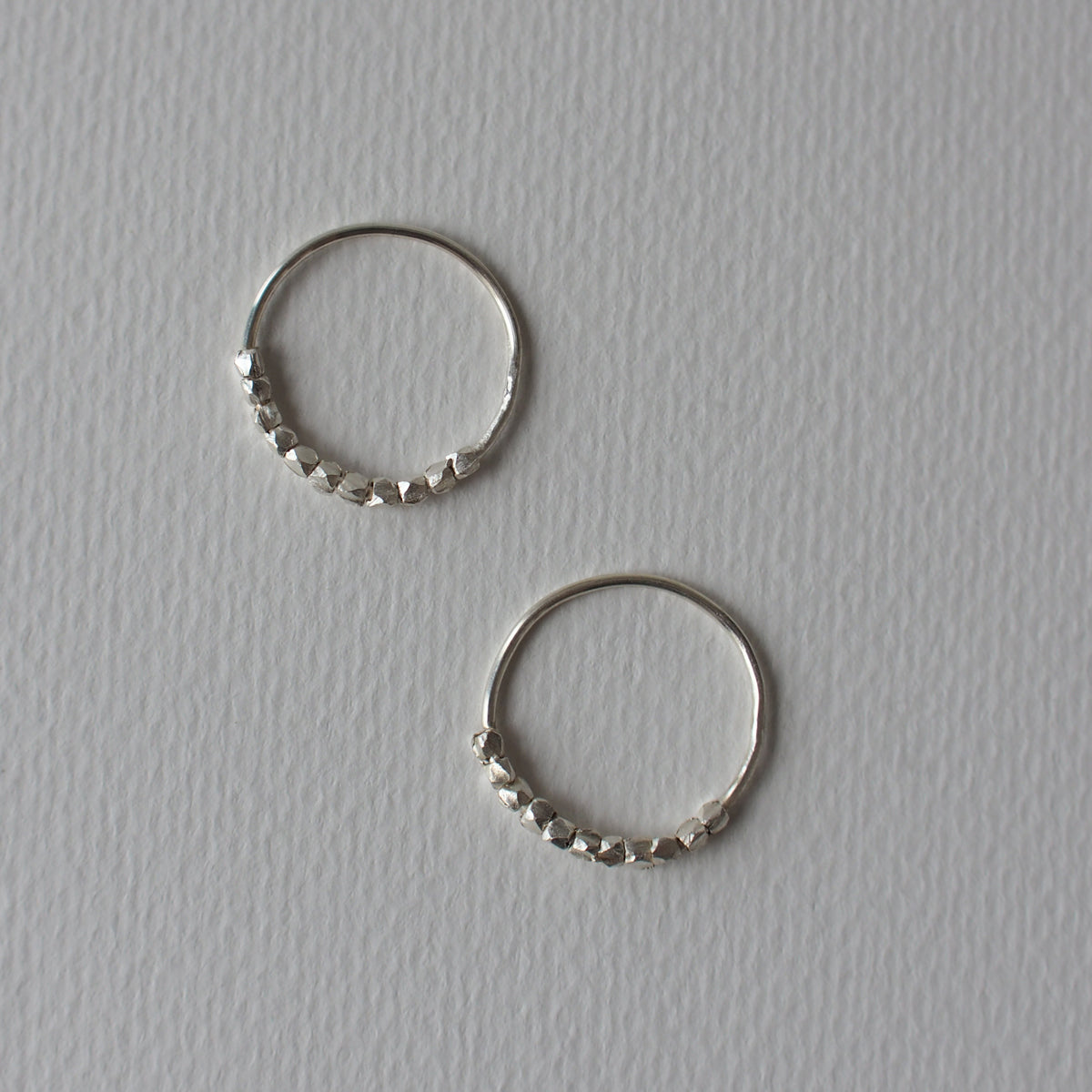 HILLS in Hoop Handmade Silver Earrings