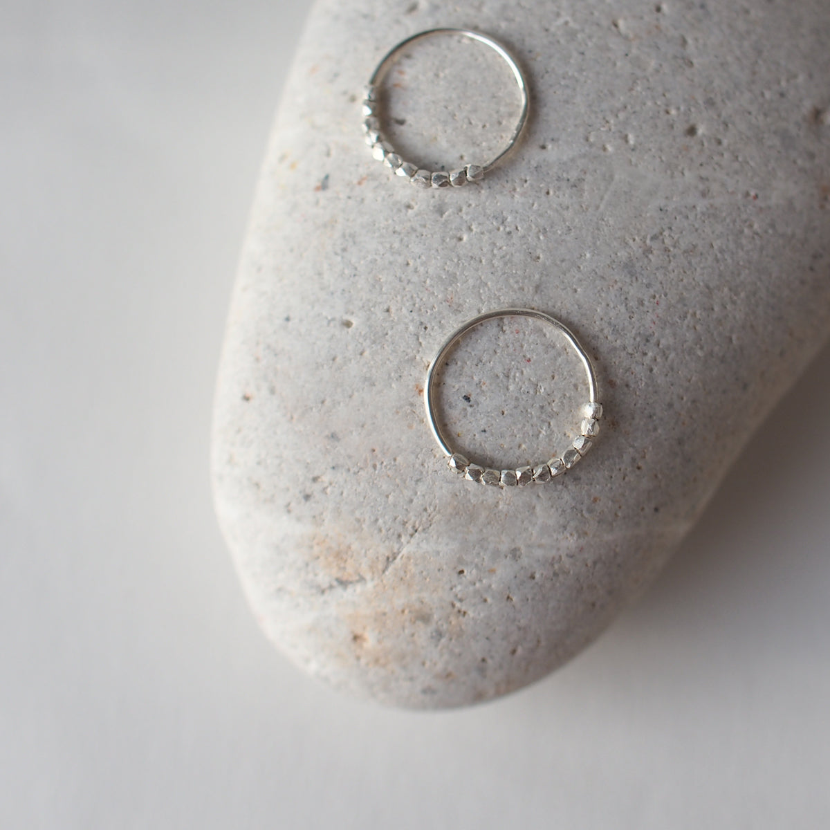 HILLS in Hoop Handmade Silver Earrings