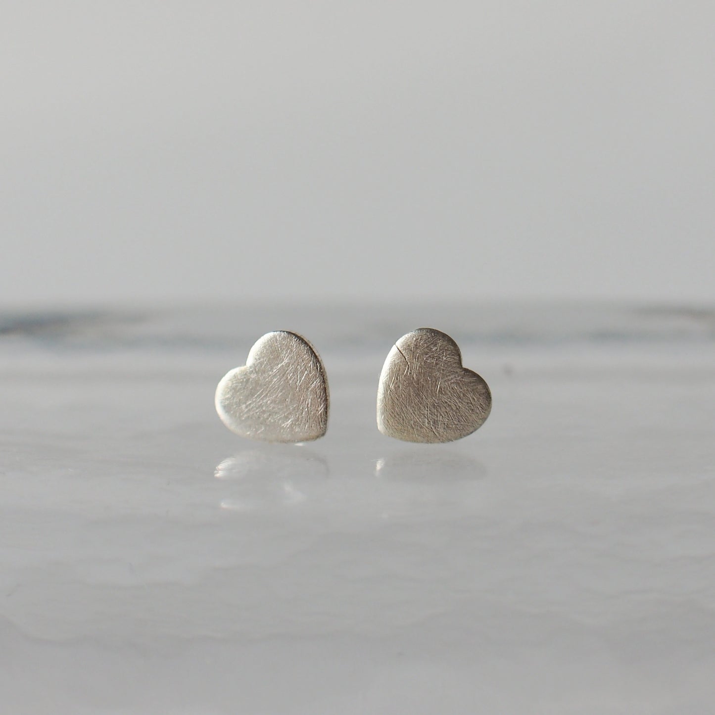 MINI HEART Handmade Silver Earrings