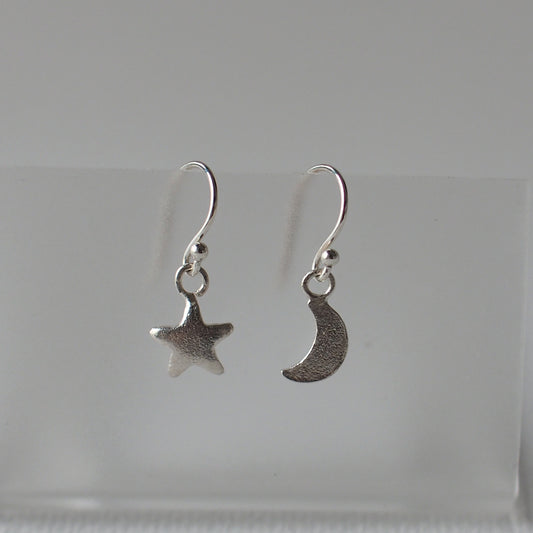 NIGHT Handmade Silver Hook Earrings