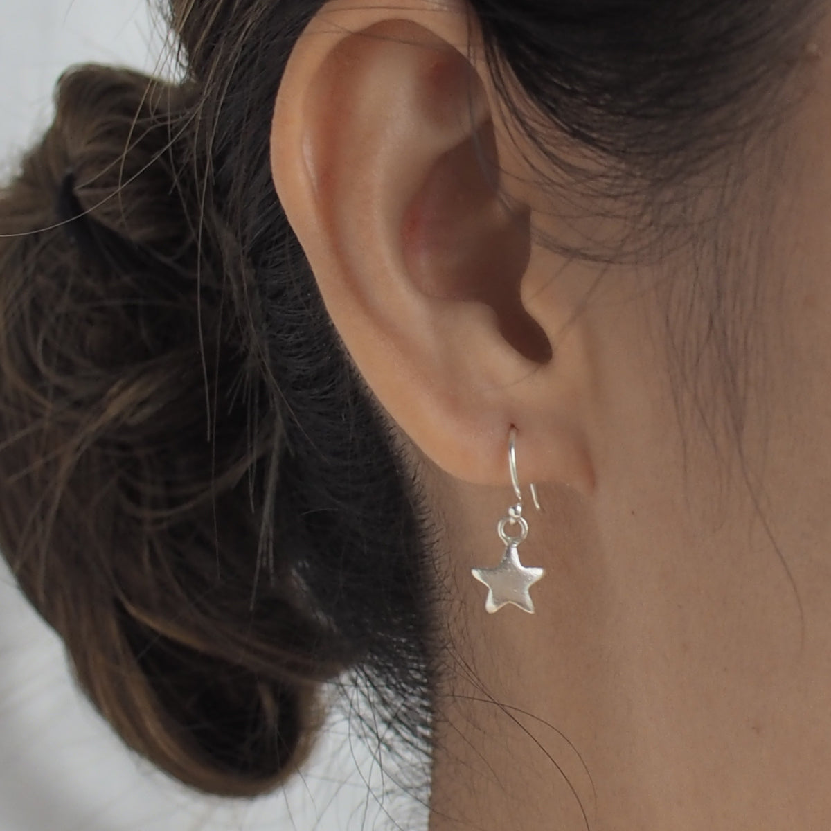 NIGHT Handmade Silver Hook Earrings