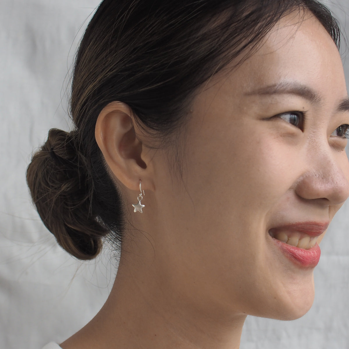 NIGHT Handmade Silver Hook Earrings