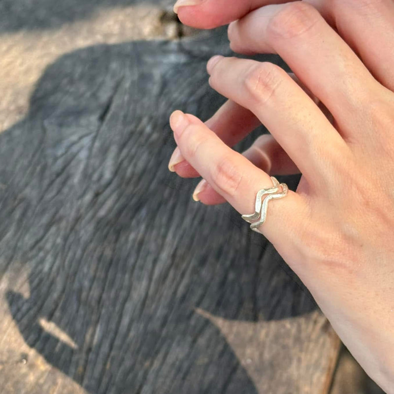CALM RIVER Handmade Silver Ring