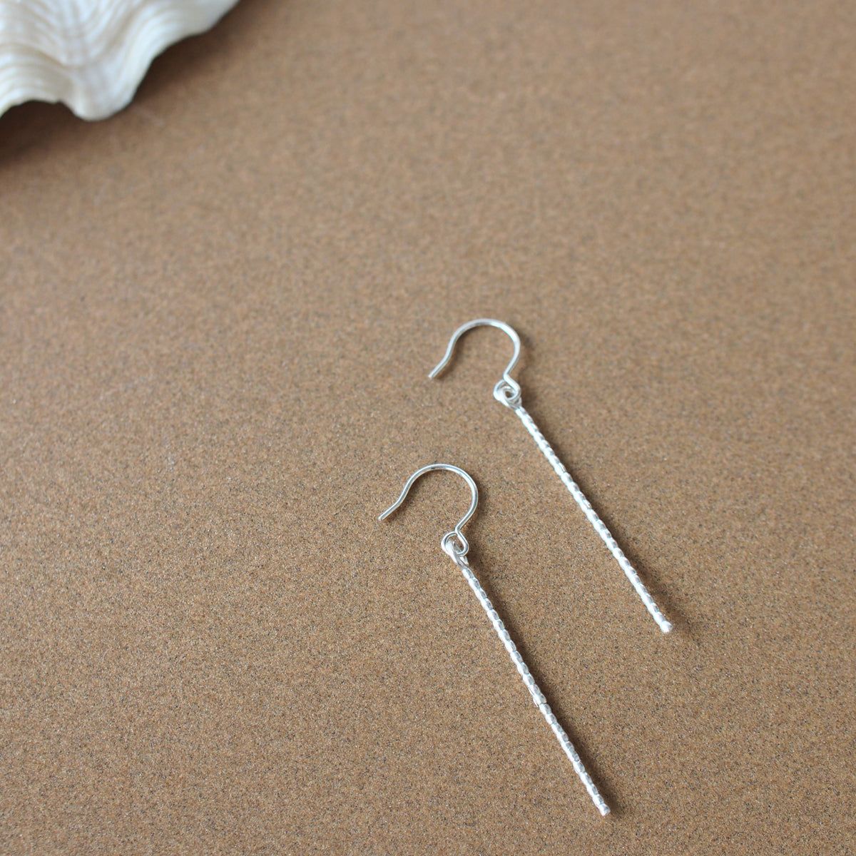 SAND Handmade Silver Hook Earrings