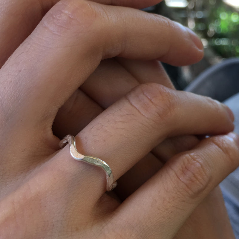 SHINY RIVER Handmade Silver Ring