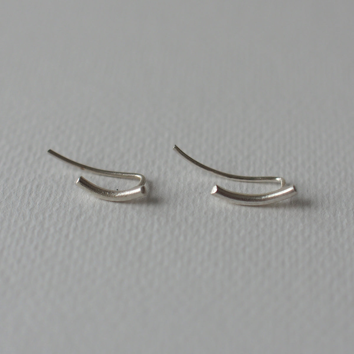 SMILE Handmade Silver Climber Earrings