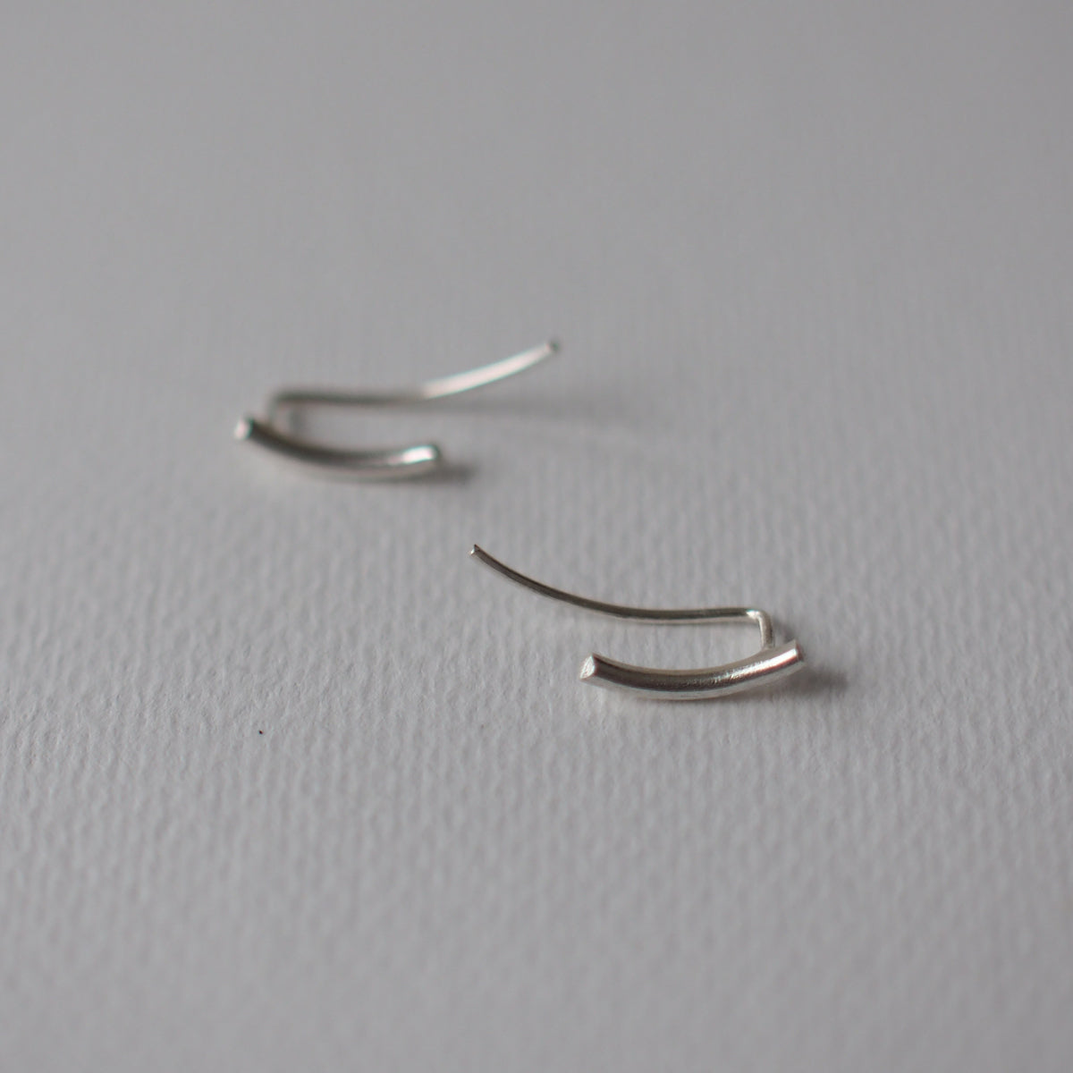 SMILE Handmade Silver Climber Earrings