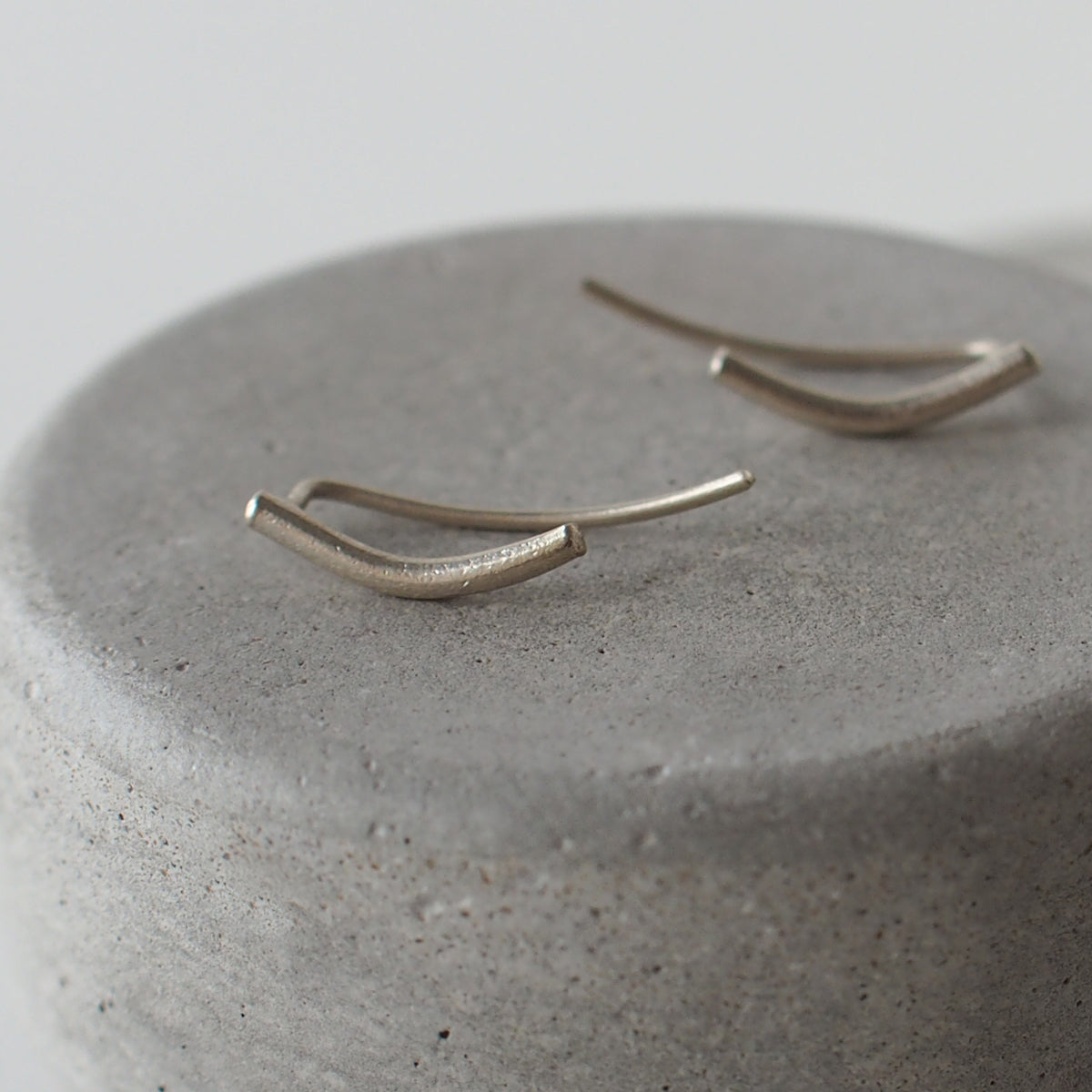 SMILE Handmade Silver Climber Earrings