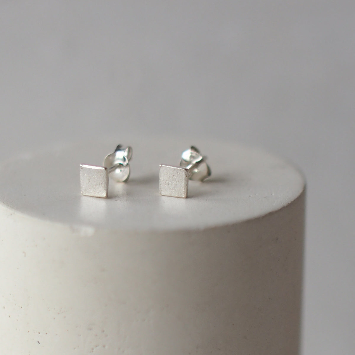 SQUARE Handmade Silver Earrings