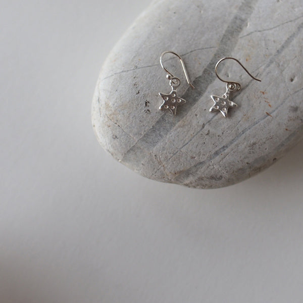 STARFISH Handmade Silver Hook Earrings