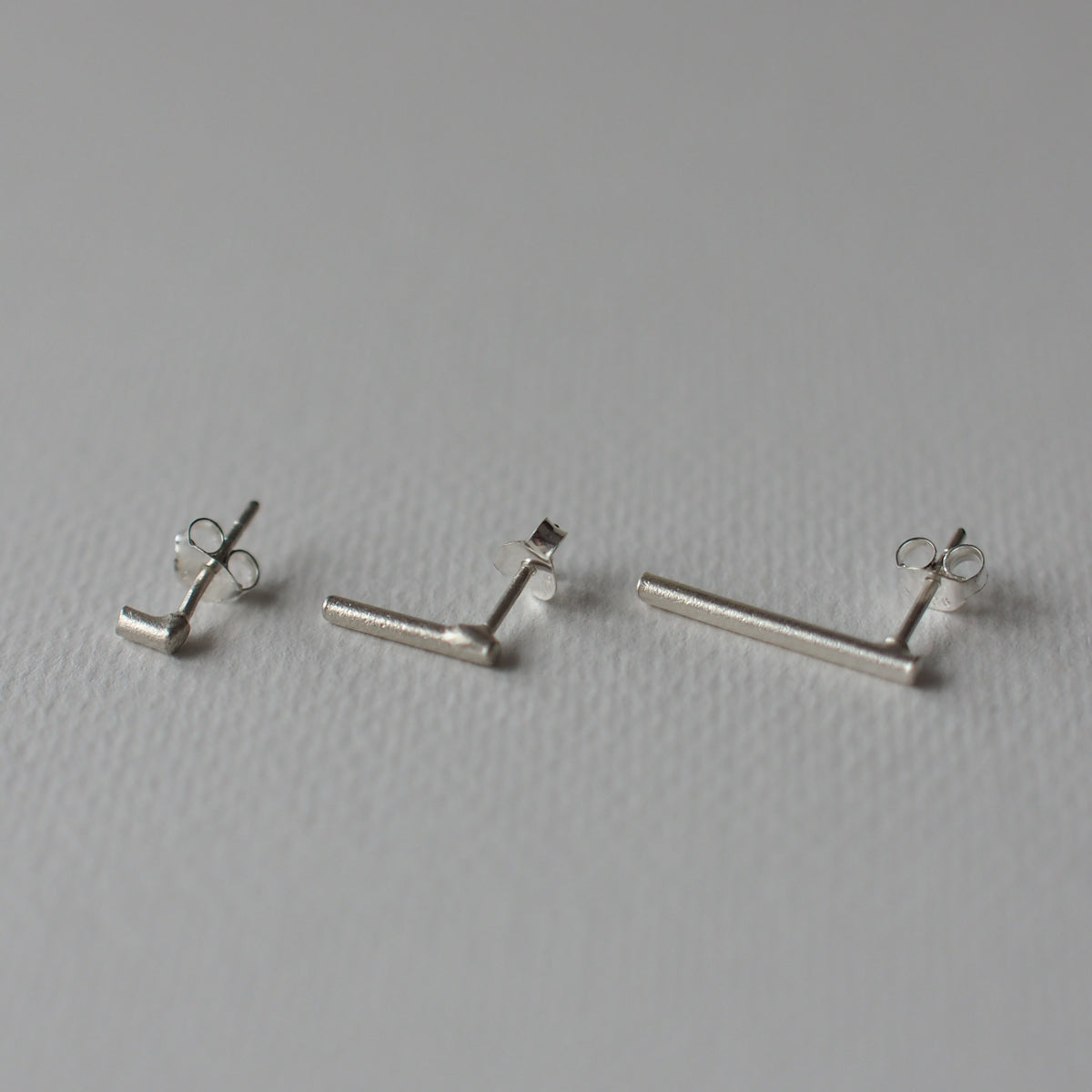 SUGARCANE Handmade Silver Earrings