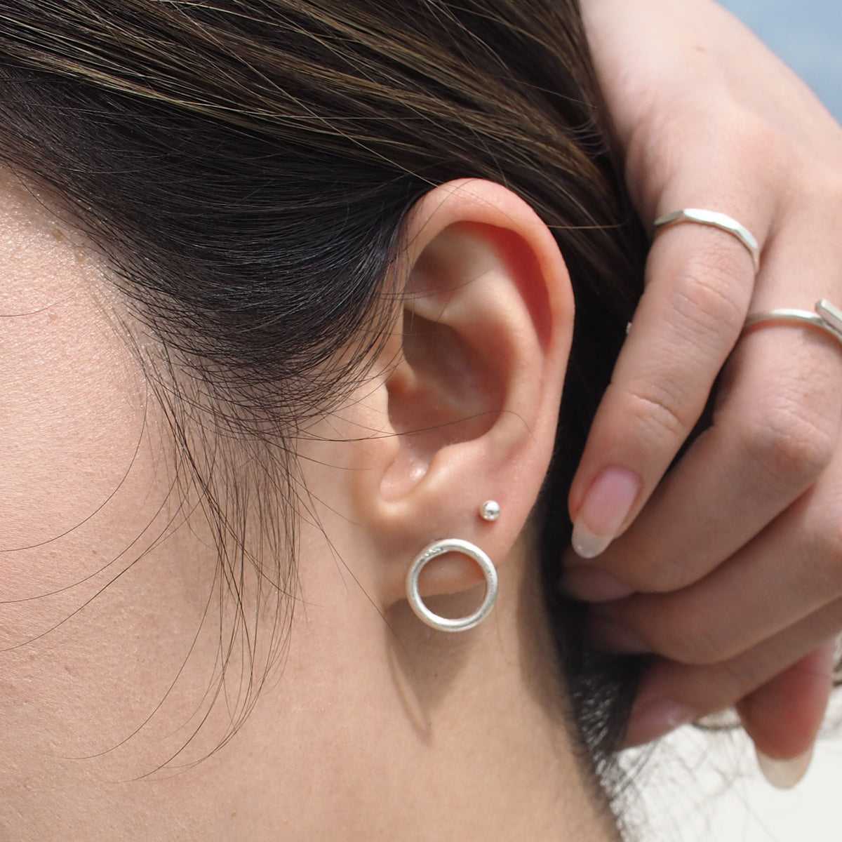 SUN Handmade Silver Earrings