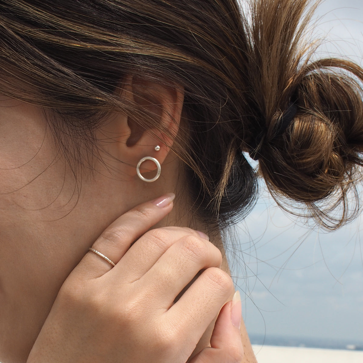 SUN Handmade Silver Earrings