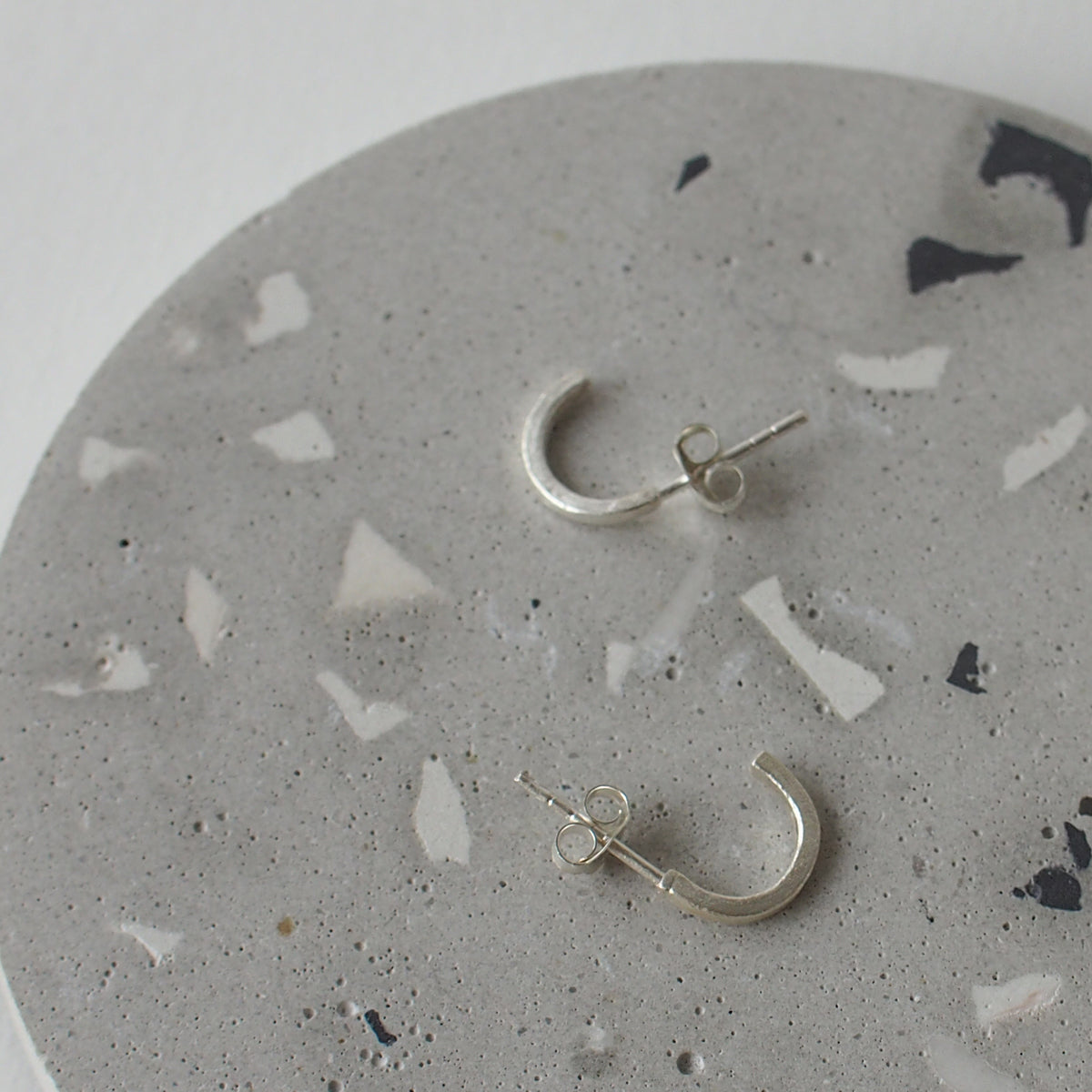 TINY C Handmade Silver Earrings