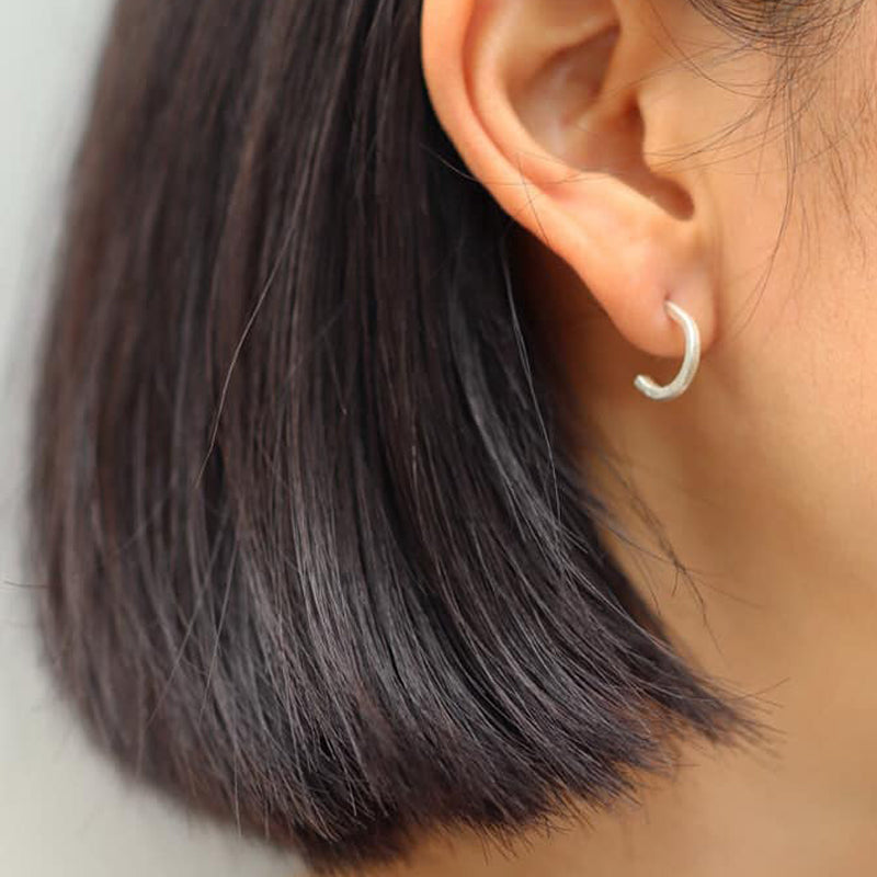 TINY C Handmade Silver Earrings