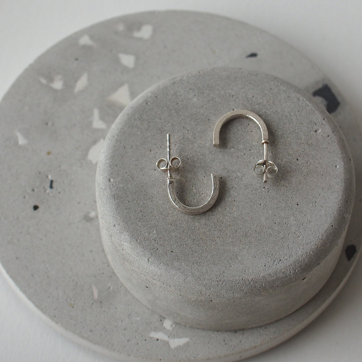 TINY C Handmade Silver Earrings