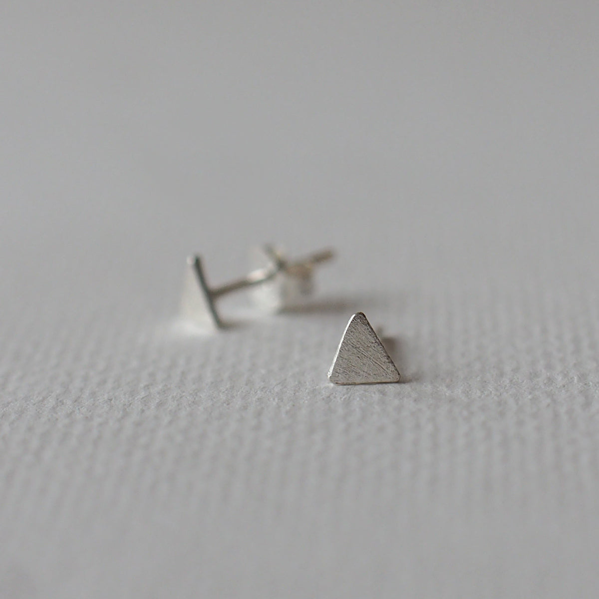 TRIANGLE Handmade Silver Earrings